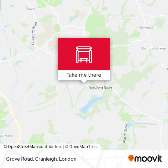 Grove Road, Cranleigh map