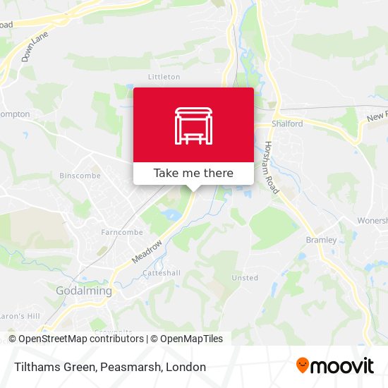 Tilthams Green, Peasmarsh map