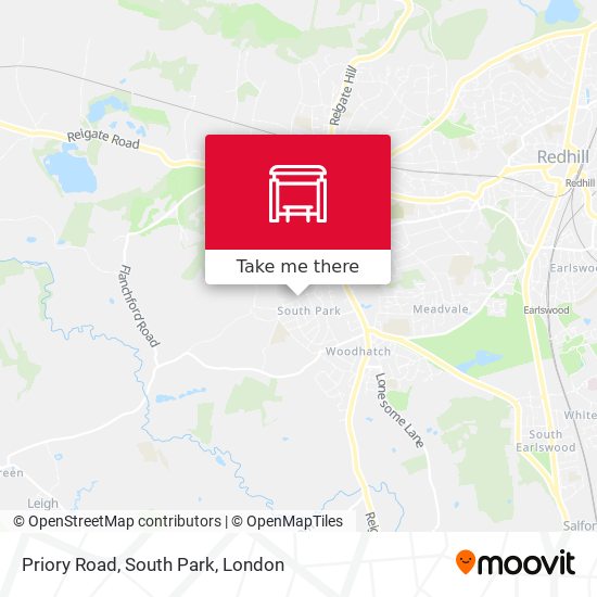 Priory Road, South Park map