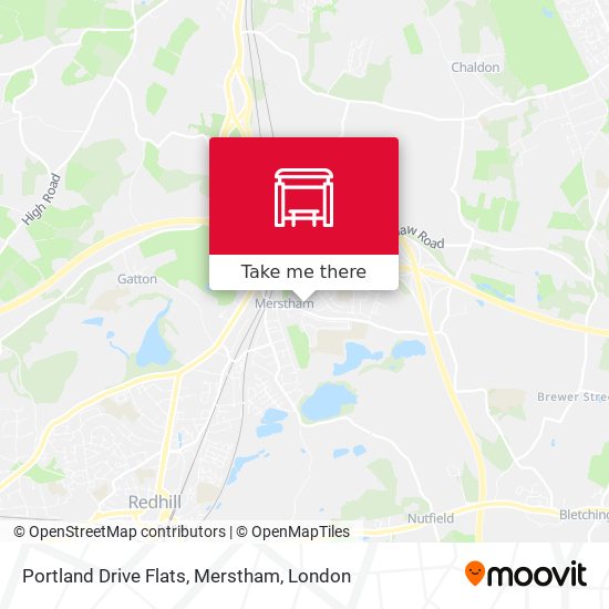 Portland Drive Flats, Merstham map