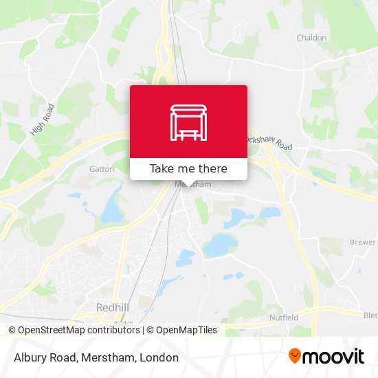 Albury Road, Merstham map