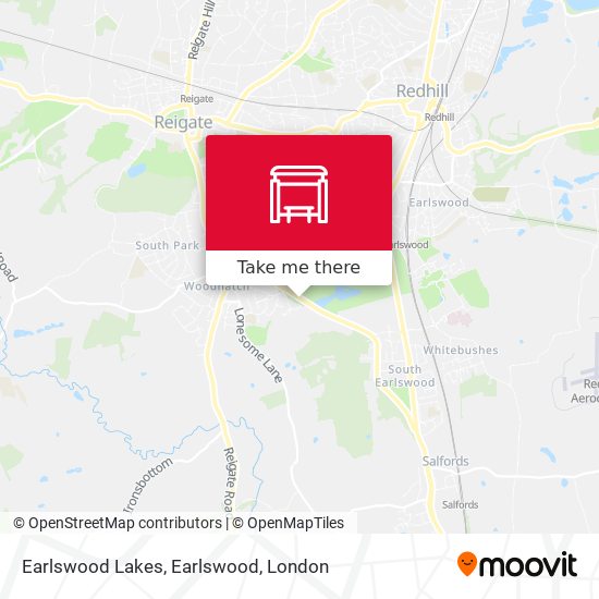 Earlswood Lakes, Earlswood map