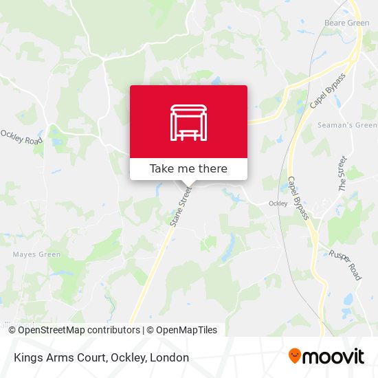 Kings Arms Court, Ockley map