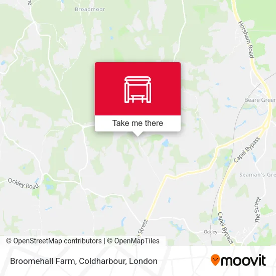 Broomehall Farm, Coldharbour map
