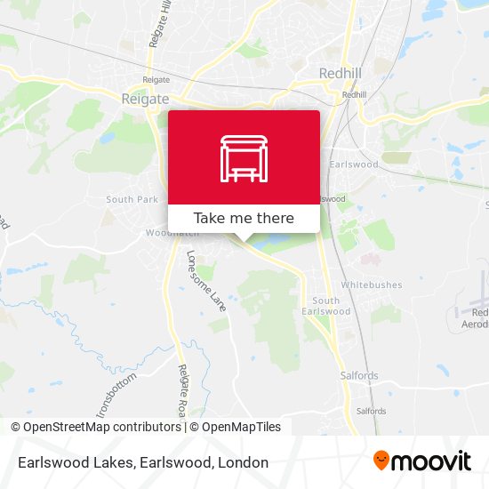 Earlswood Lakes, Earlswood map