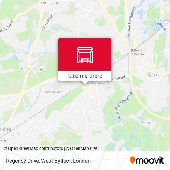 Regency Drive, West Byfleet map