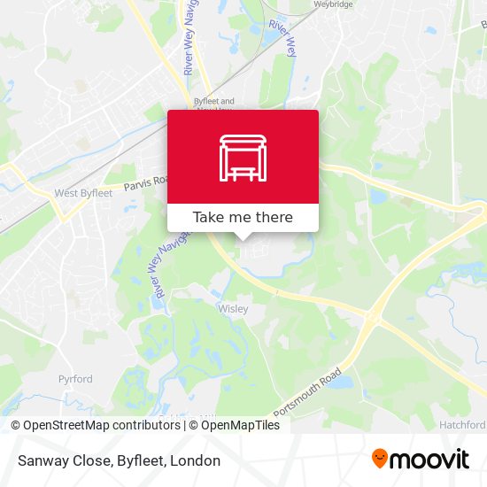 Sanway Close, Byfleet map