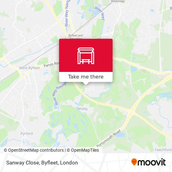 Sanway Close, Byfleet map