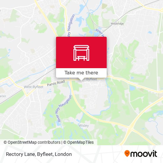 Rectory Lane, Byfleet map
