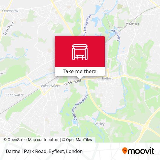 Dartnell Park Road, Byfleet map