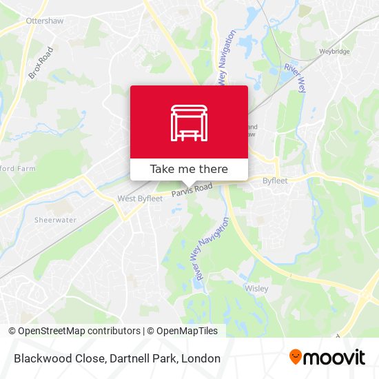 Blackwood Close, Dartnell Park map