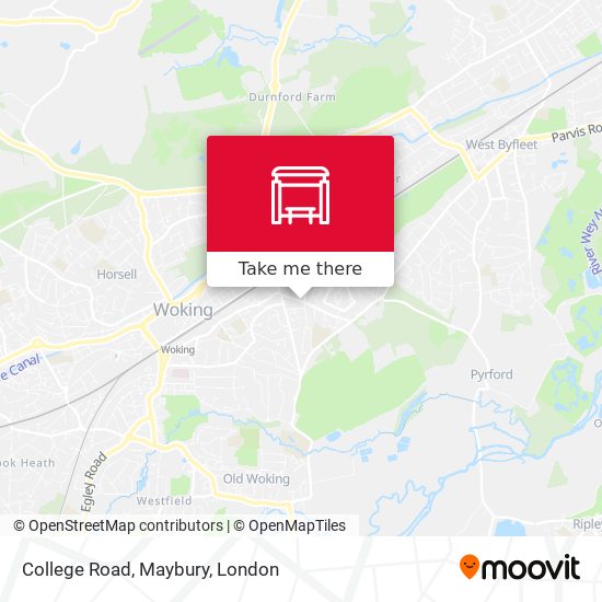 College Road, Maybury map