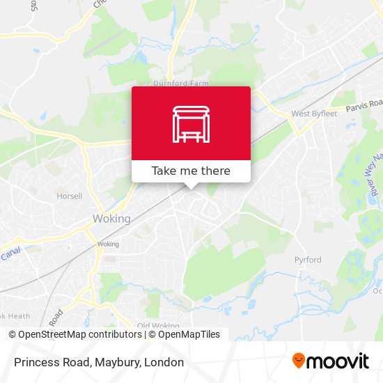 Princess Road, Maybury map
