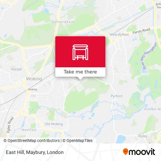 East Hill, Maybury map