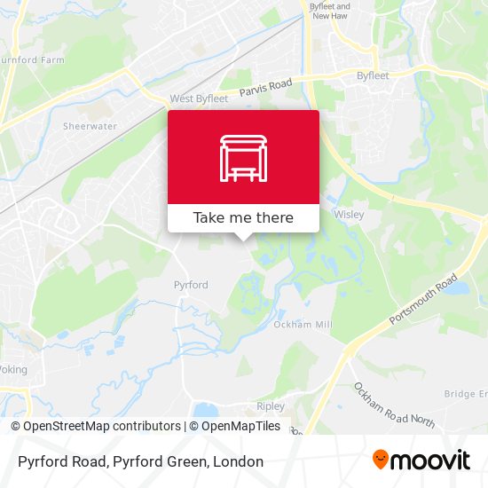 Pyrford Road, Pyrford Green map