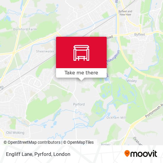 Engliff Lane, Pyrford map