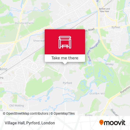 Village Hall, Pyrford map