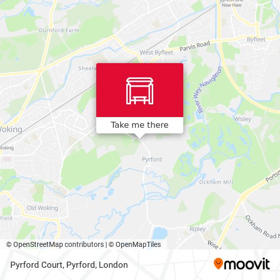 Pyrford Court, Pyrford map
