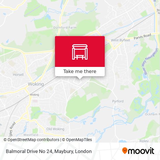 Balmoral Drive No 24, Maybury map