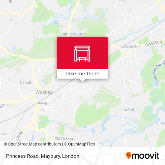 Princess Road, Maybury map