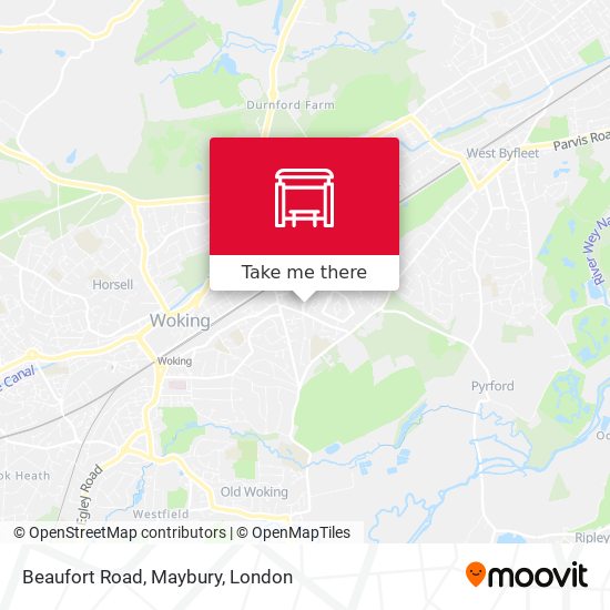 Beaufort Road, Maybury map