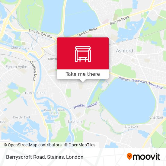 Berryscroft Road, Staines map