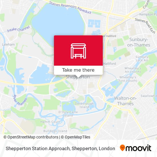 Shepperton Station Approach, Shepperton map