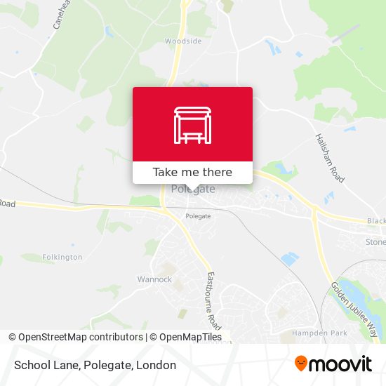 School Lane, Polegate map