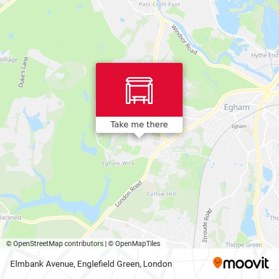 Elmbank Avenue, Englefield Green map