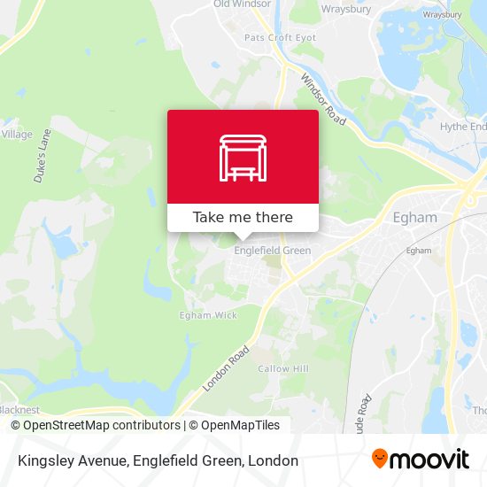 Kingsley Avenue, Englefield Green map