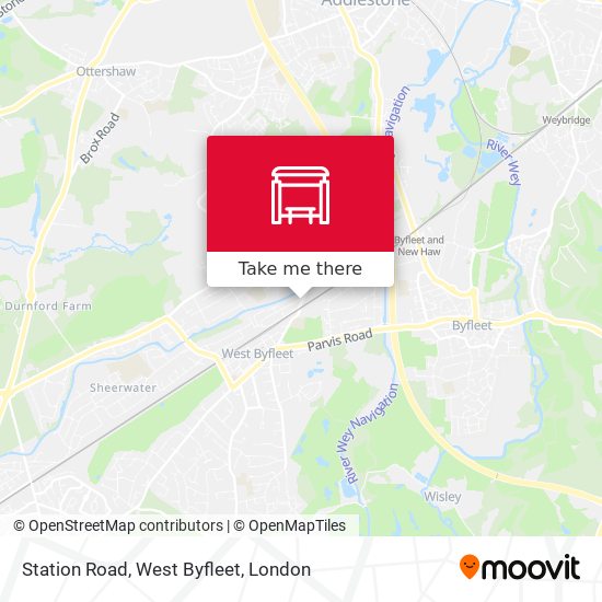 Station Road, West Byfleet map