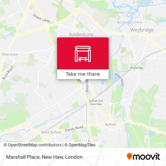 Marshall Place, New Haw map