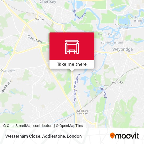 Westerham Close, Addlestone map