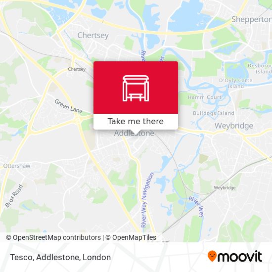 Tesco, Addlestone map