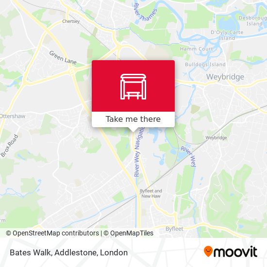 Bates Walk, Addlestone map