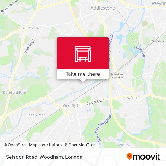 Selsdon Road, Woodham map