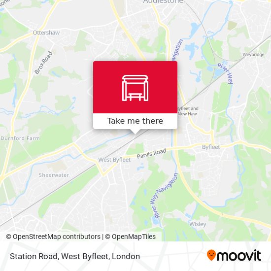 Station Road, West Byfleet map