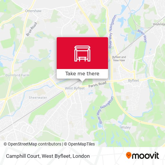 Camphill Court, West Byfleet map