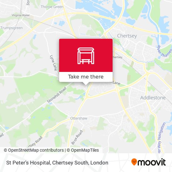 St Peter's Hospital, Chertsey South map