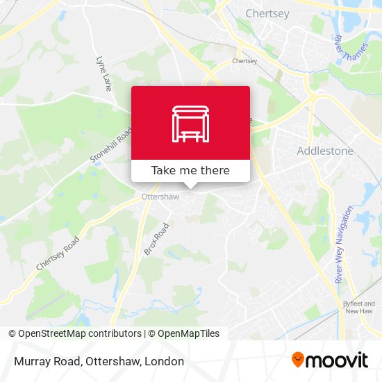 Murray Road, Ottershaw map
