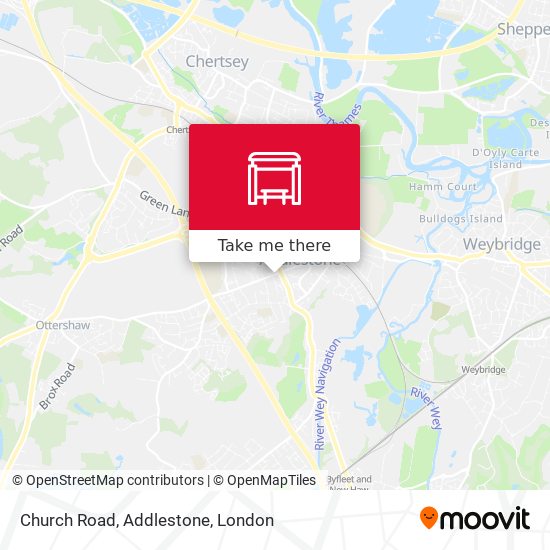 Church Road, Addlestone map