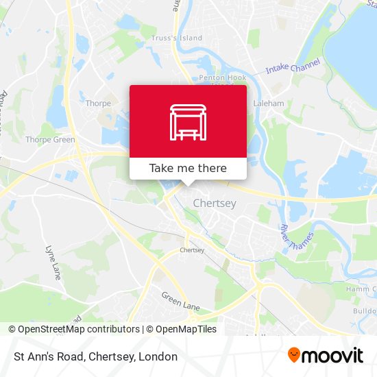 St Ann's Road, Chertsey stop - Routes, Schedules, and Fares