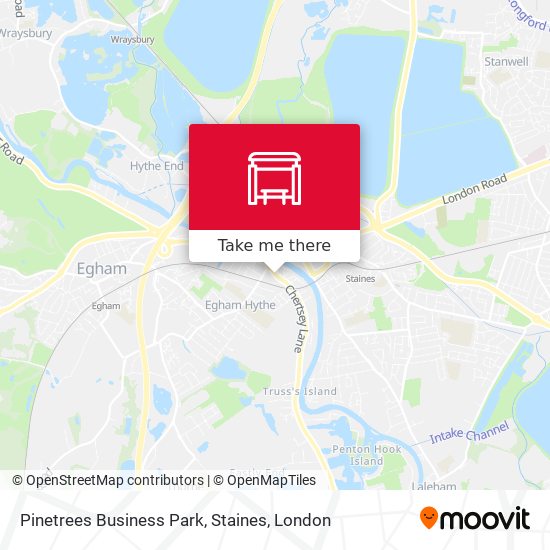 Pinetrees Business Park, Staines map