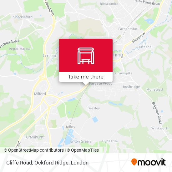 Cliffe Road, Ockford Ridge map
