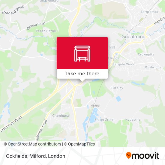 Ockfields, Milford map