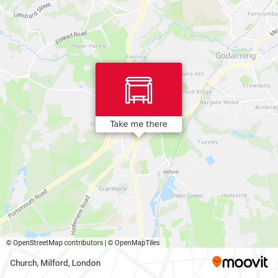 Church, Milford map