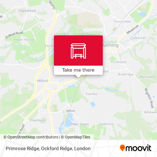 Primrose Ridge, Ockford Ridge map