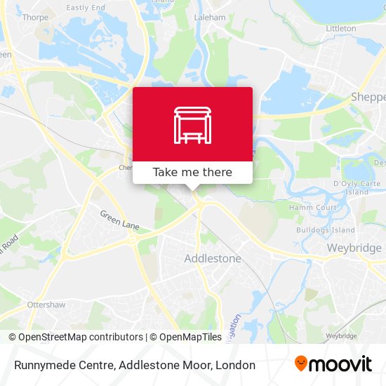 Runnymede Centre, Addlestone Moor map