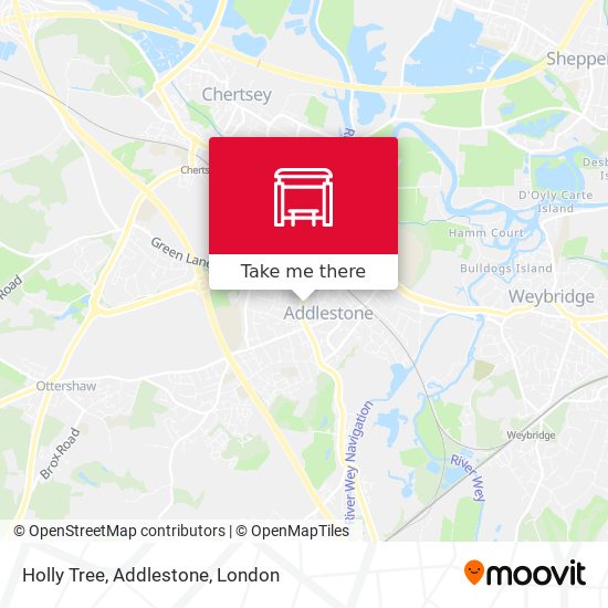 Holly Tree, Addlestone map