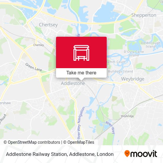 Addlestone Railway Station, Addlestone map
